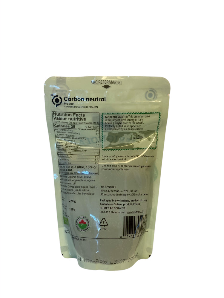 Organic Bio Cerignola olives