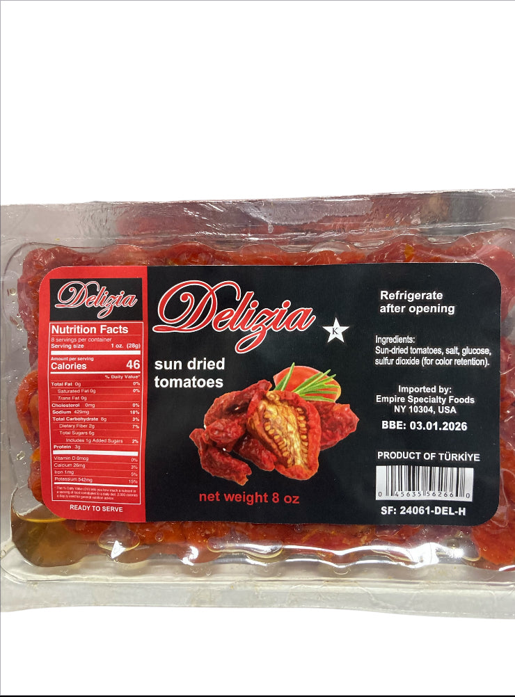 delizia sun dried tomatoes 8 oz