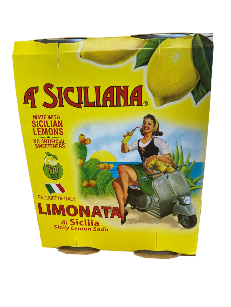 A’ Sicilian-Limonata di Sicilia-Pack of 4 Cans