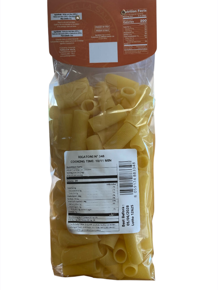 Gluten free rigatoni