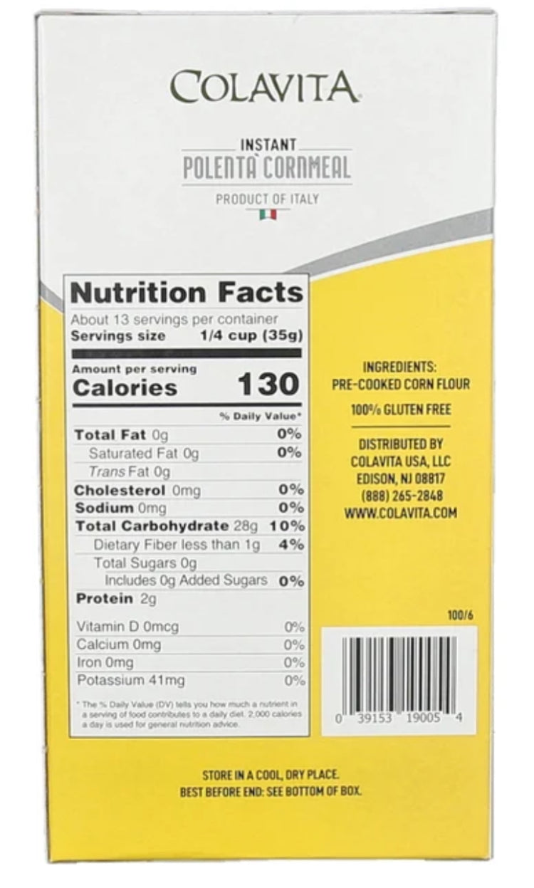 Instant polenta cornmeal