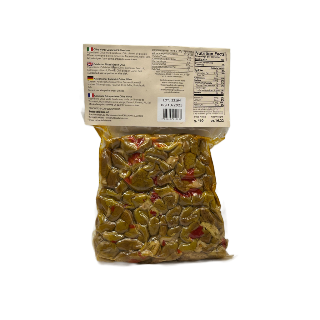Calabrian Pitted Green Olives
