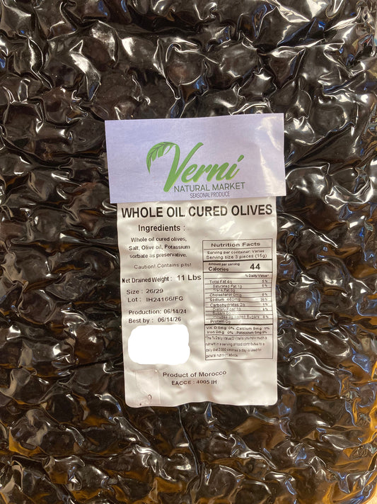 Whole cured olives