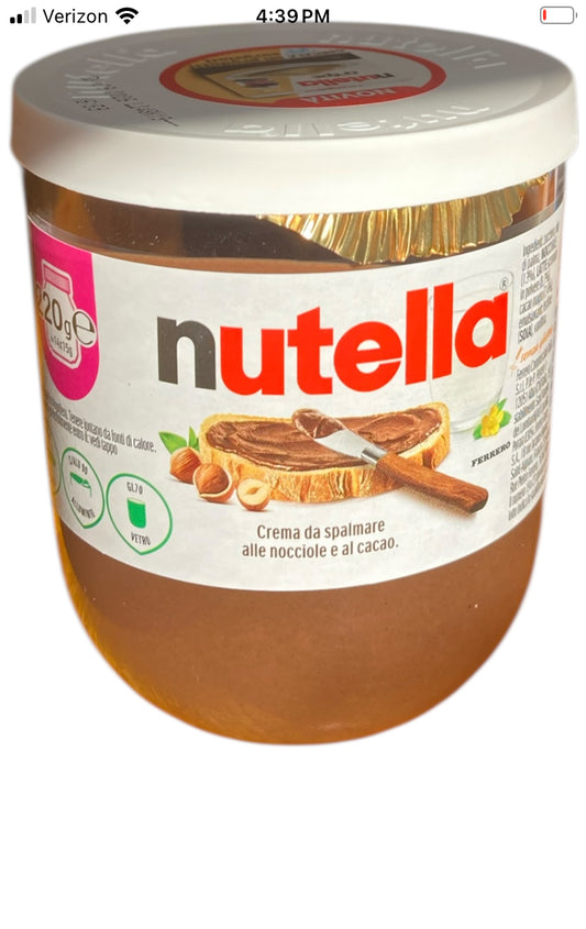 Nutella Spread glass jar